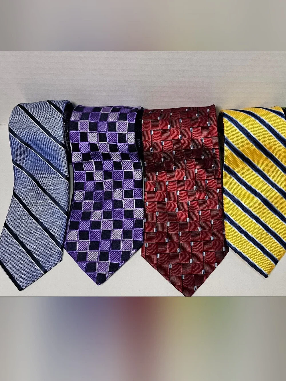 Croft & Barrow Silk Neckties Lot Of 5 Various Colors And Designs Classic